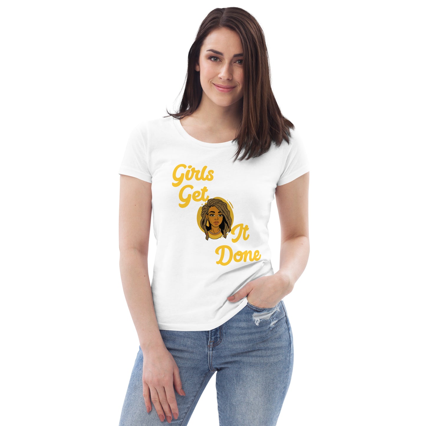 Women's fitted tee (Girls Get It Done)