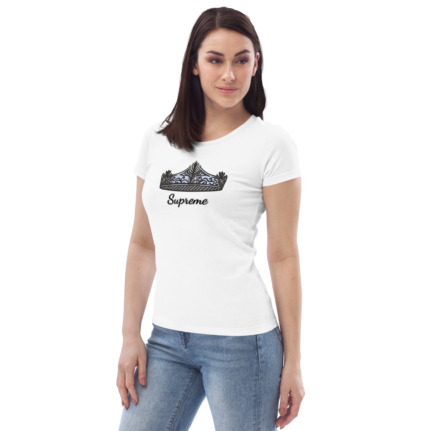 Women's fitted tee (Crown Supreme)
