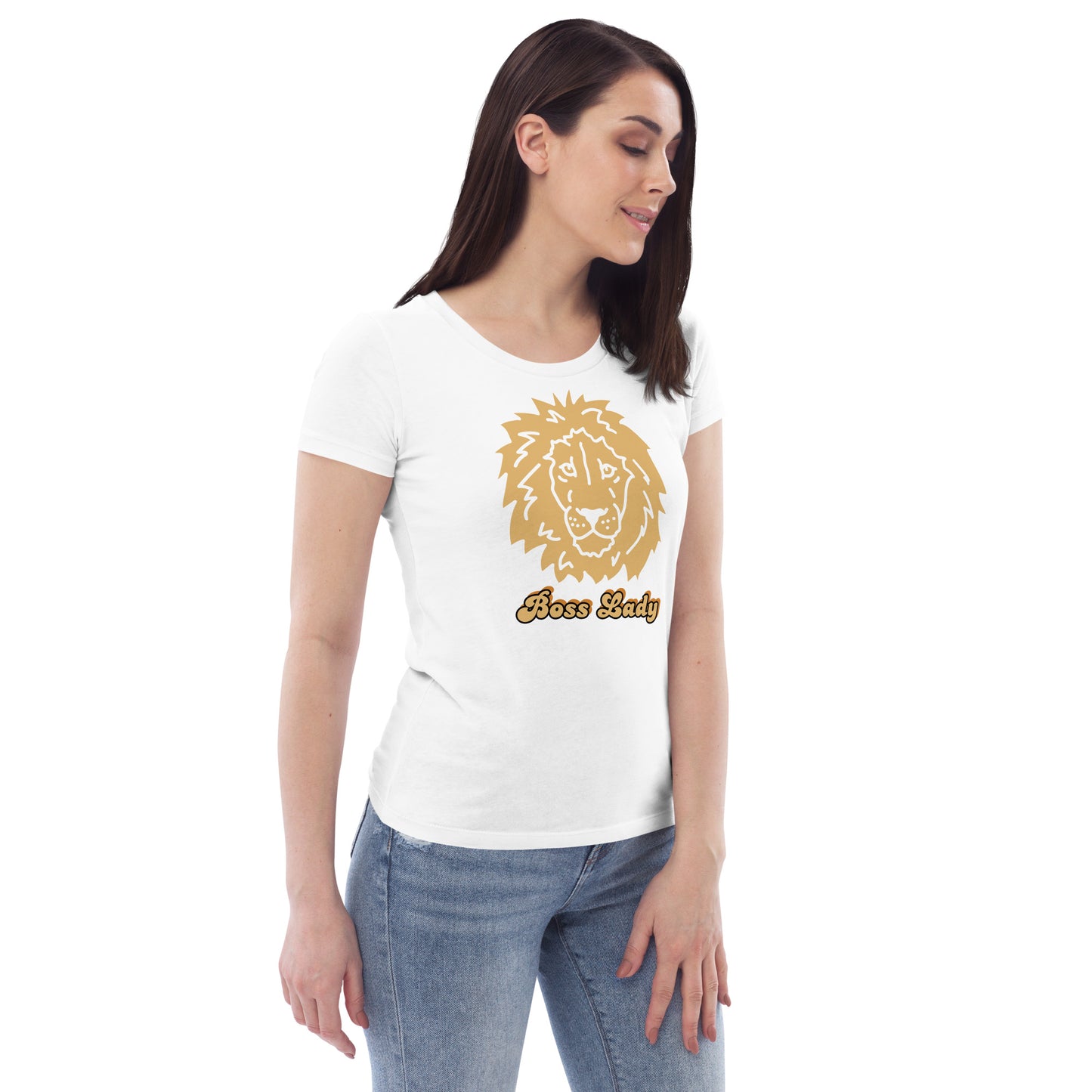 Women's fitted tee (Boss Lady Lion)