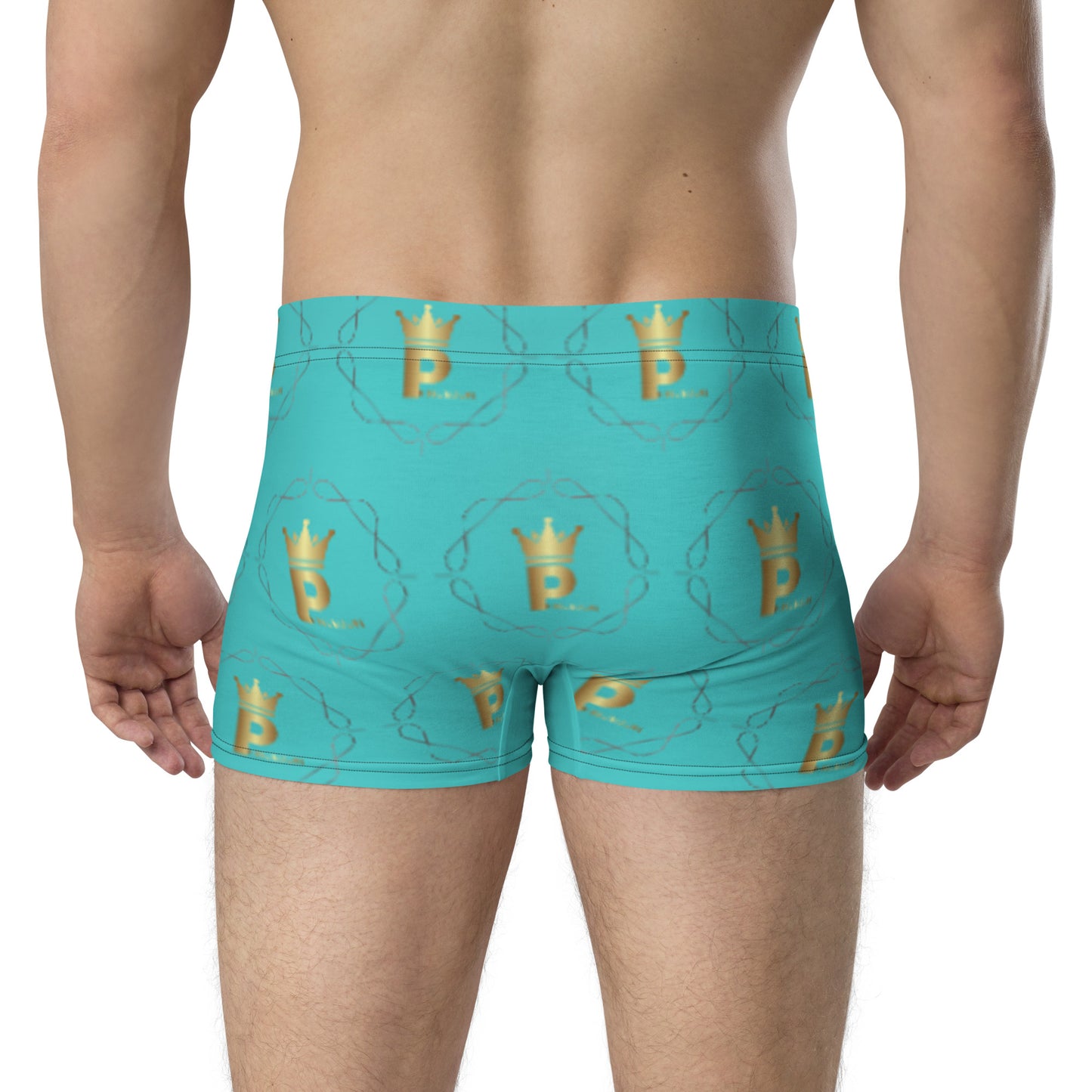 Boxer Briefs - Logo (turquoise/gold)
