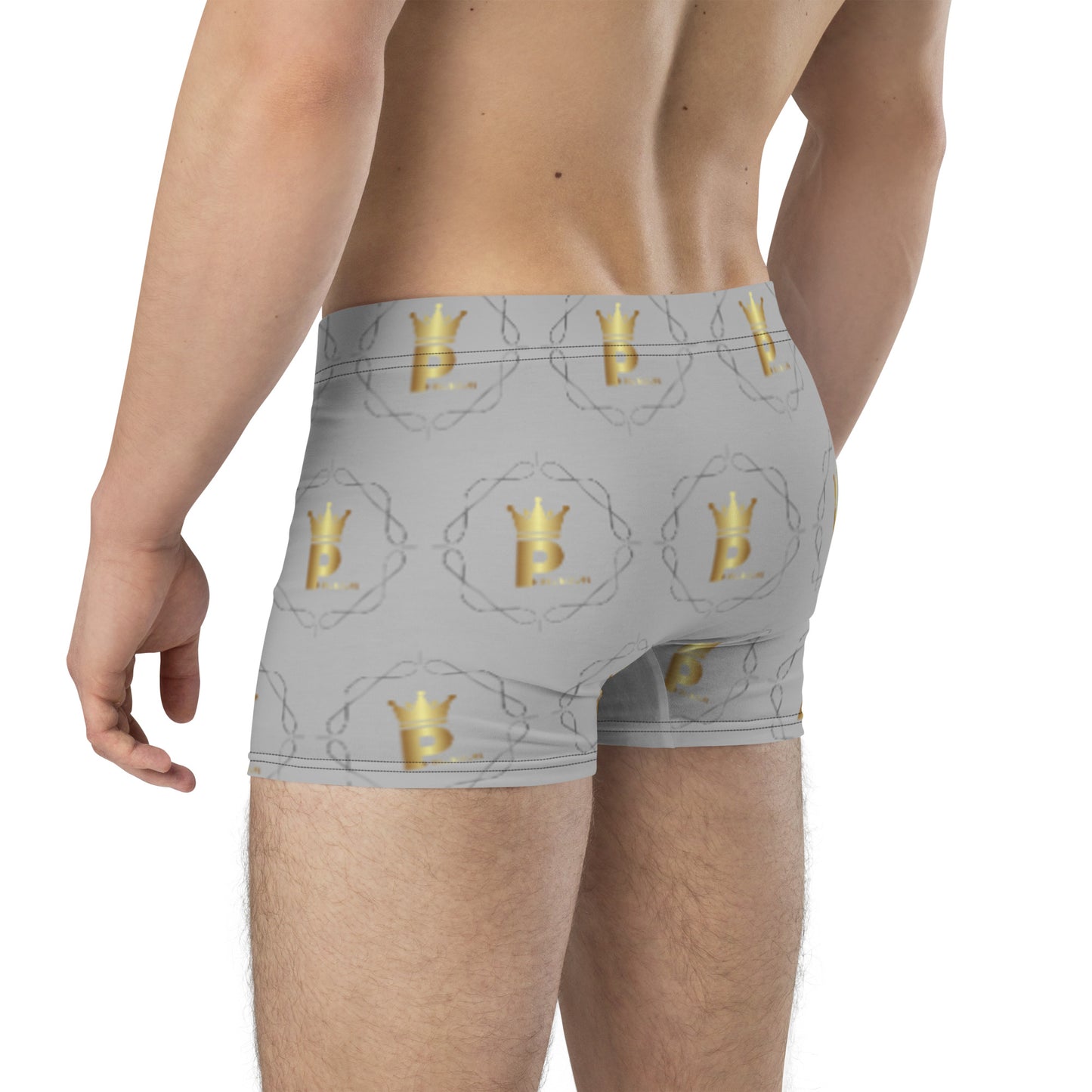 Boxer Briefs - Logo (grey/gold)