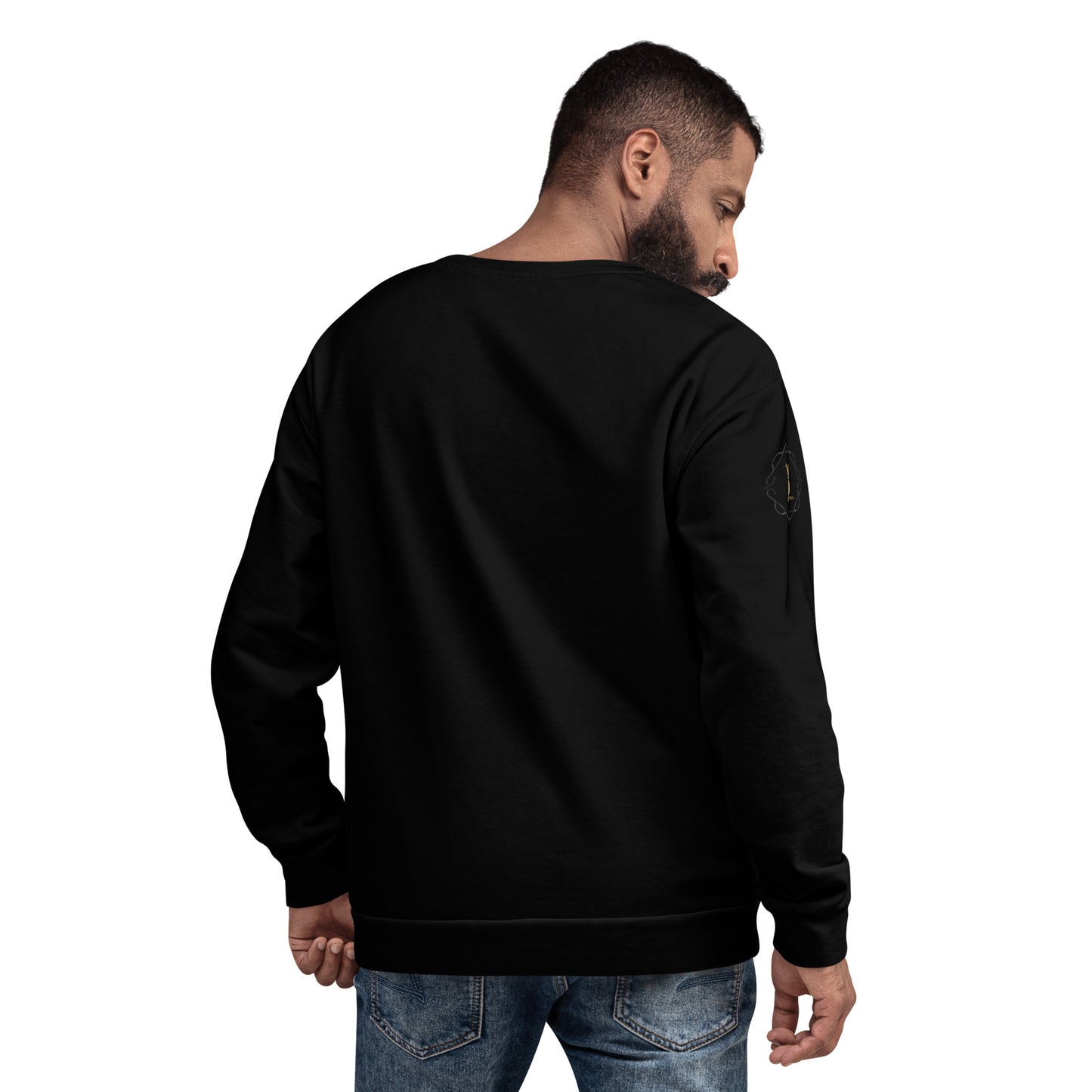 Unisex Pidgin Sweatshirt Christmas Jumper - black - I go chop chicken for xmas ooo (red print)