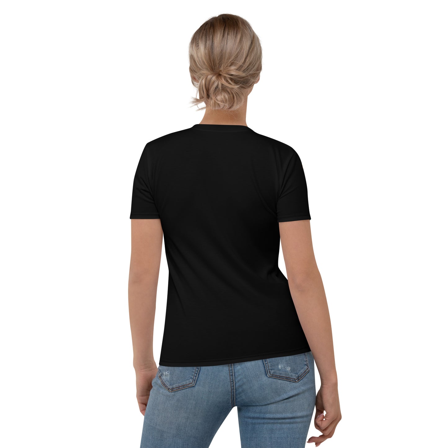 Women's Pidgin Christmas T-Shirt - black - I go chop chicken for xmas ooo (red print)