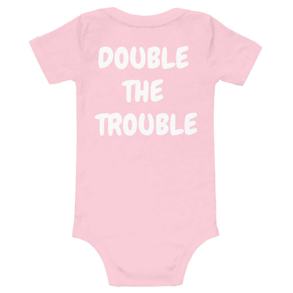 Baby Bilingual SS One Piece - ES + EN (white print)