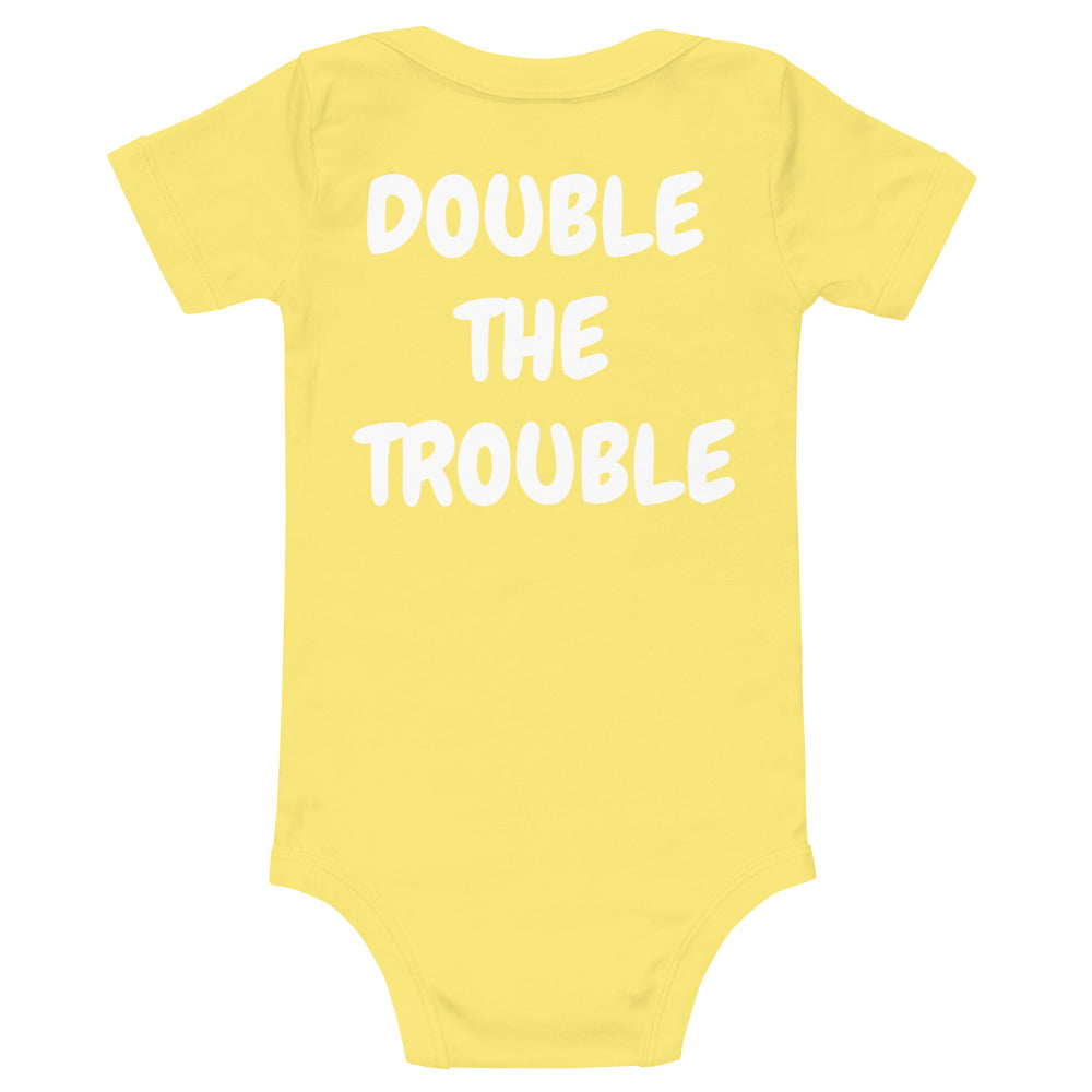 Baby Bilingual SS One Piece - ES + EN (white print)