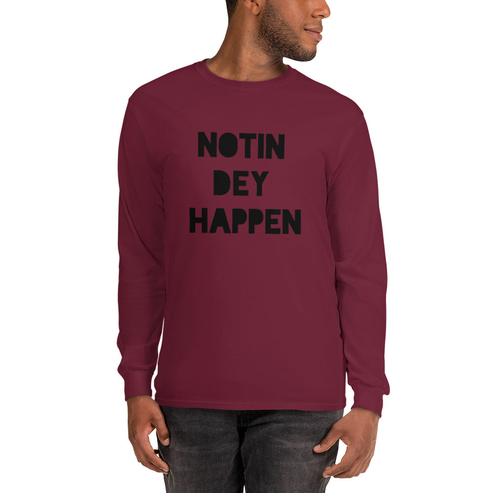 Men’s Pidgin LS Shirt - NDH (black print)