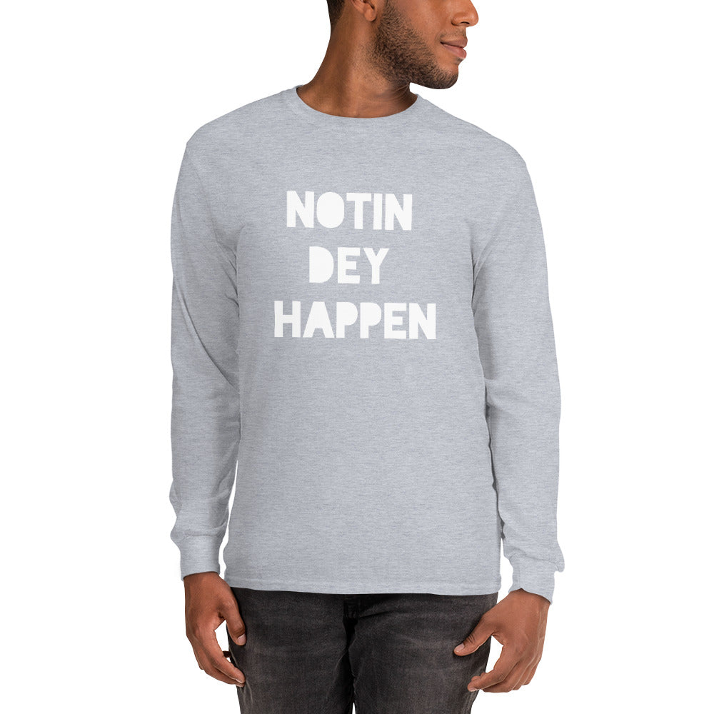 Men’s Pidgin LS Shirt - NDH (white print)