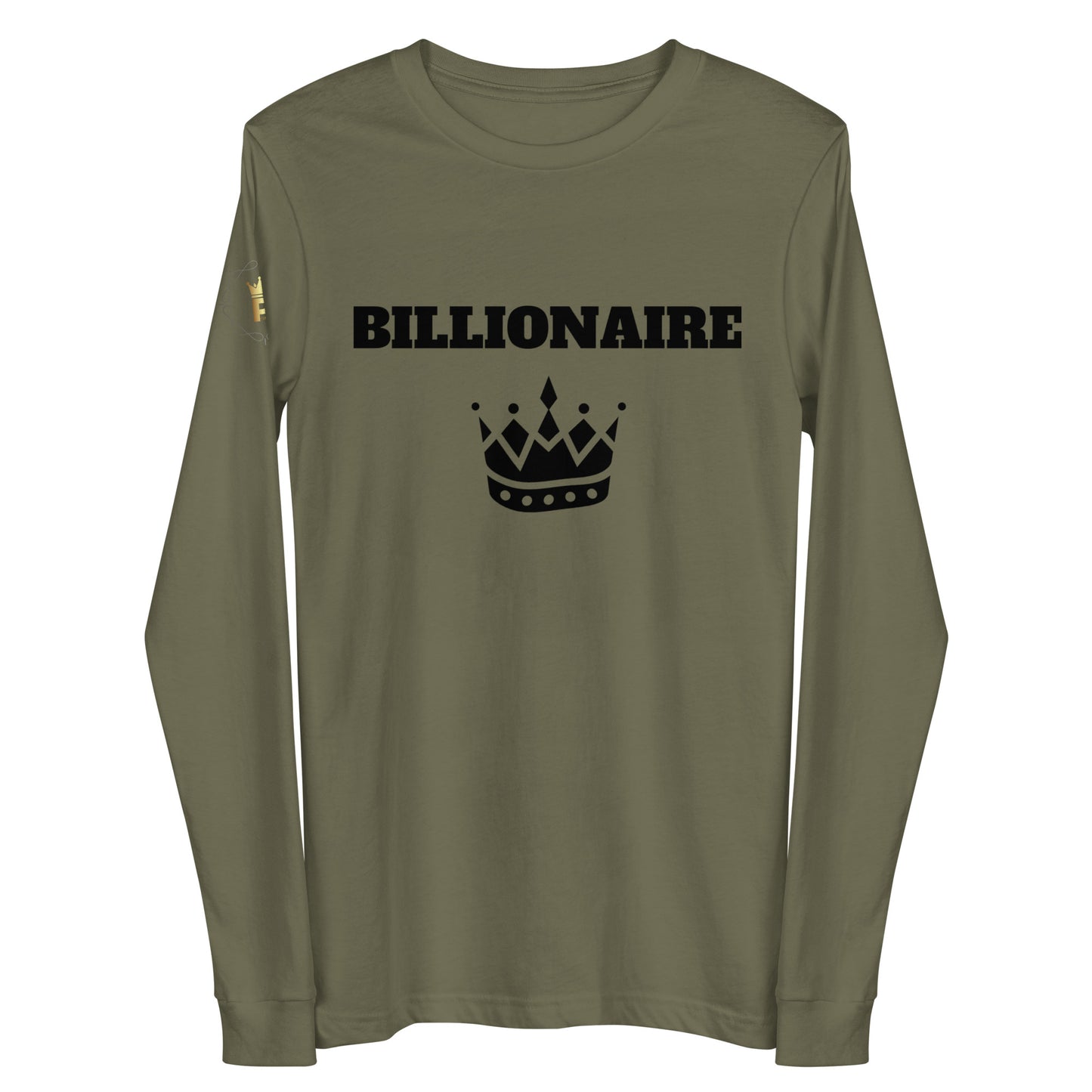 Unisex LS Tee - Billionaire (black print)