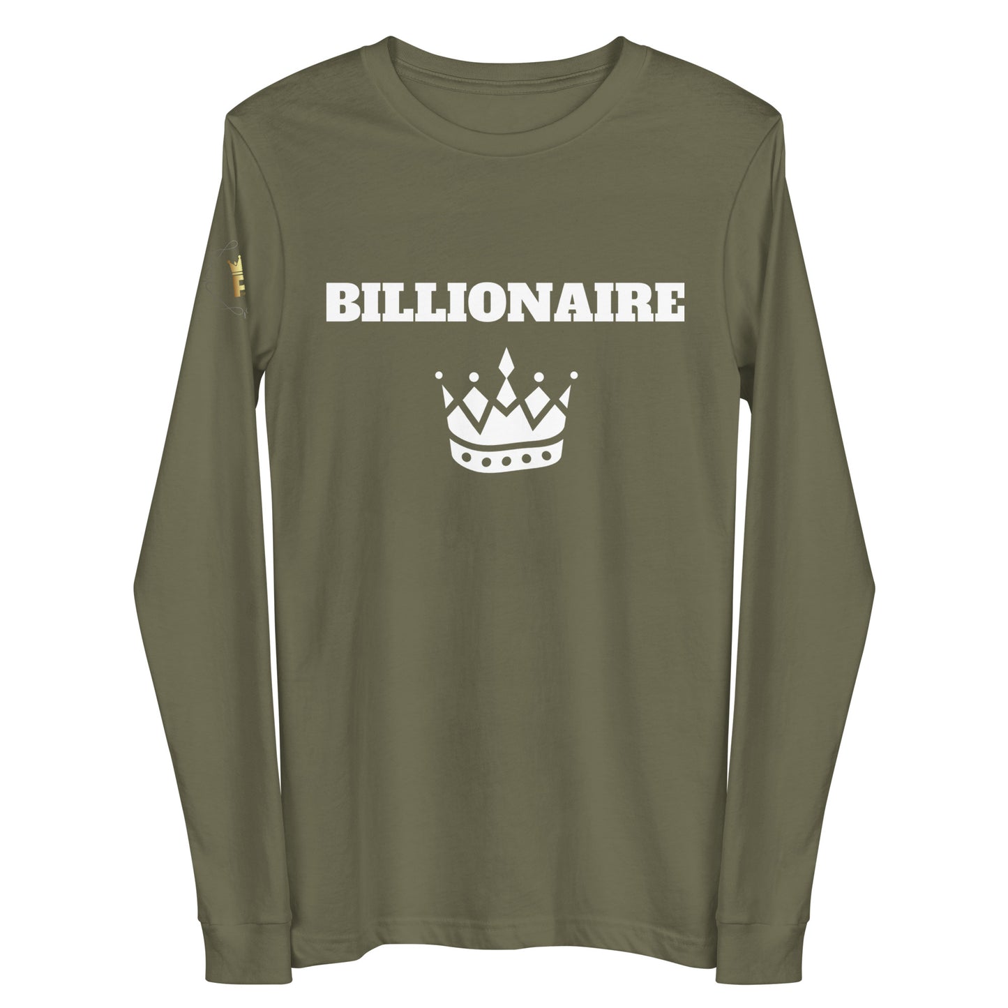 Unisex LS Tee - Billionaire (white print)