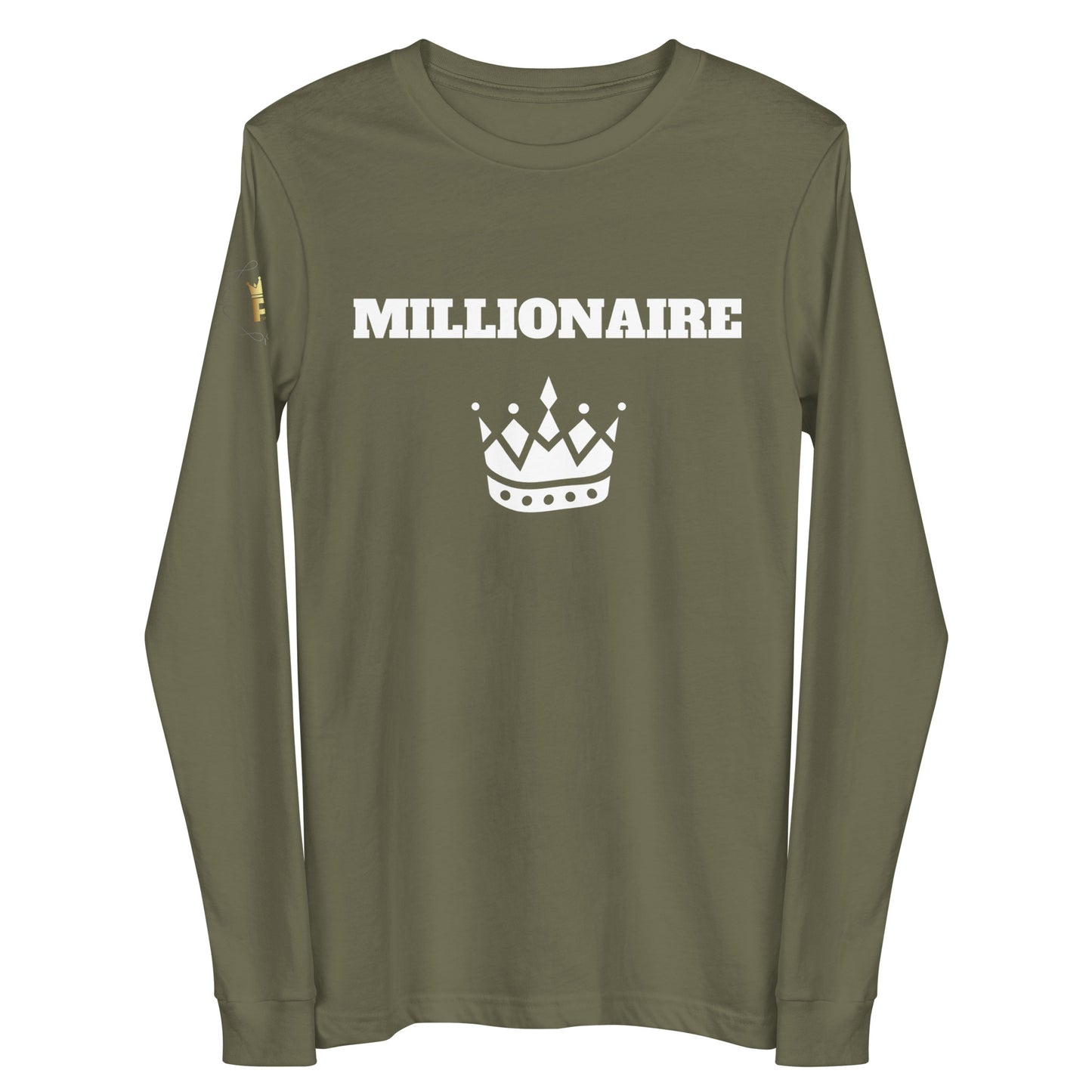 Unisex LS Tee - Millionaire (white print)