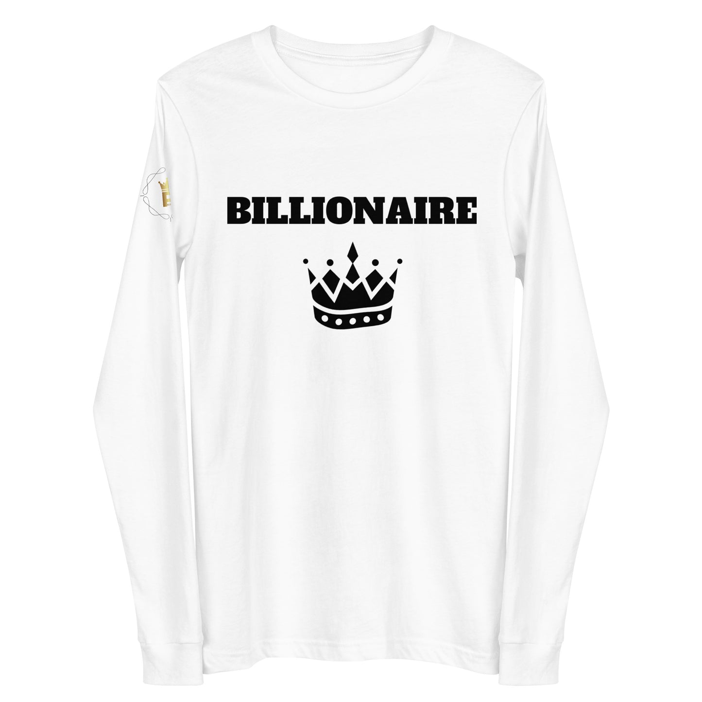 Unisex LS Tee - Billionaire (black print)