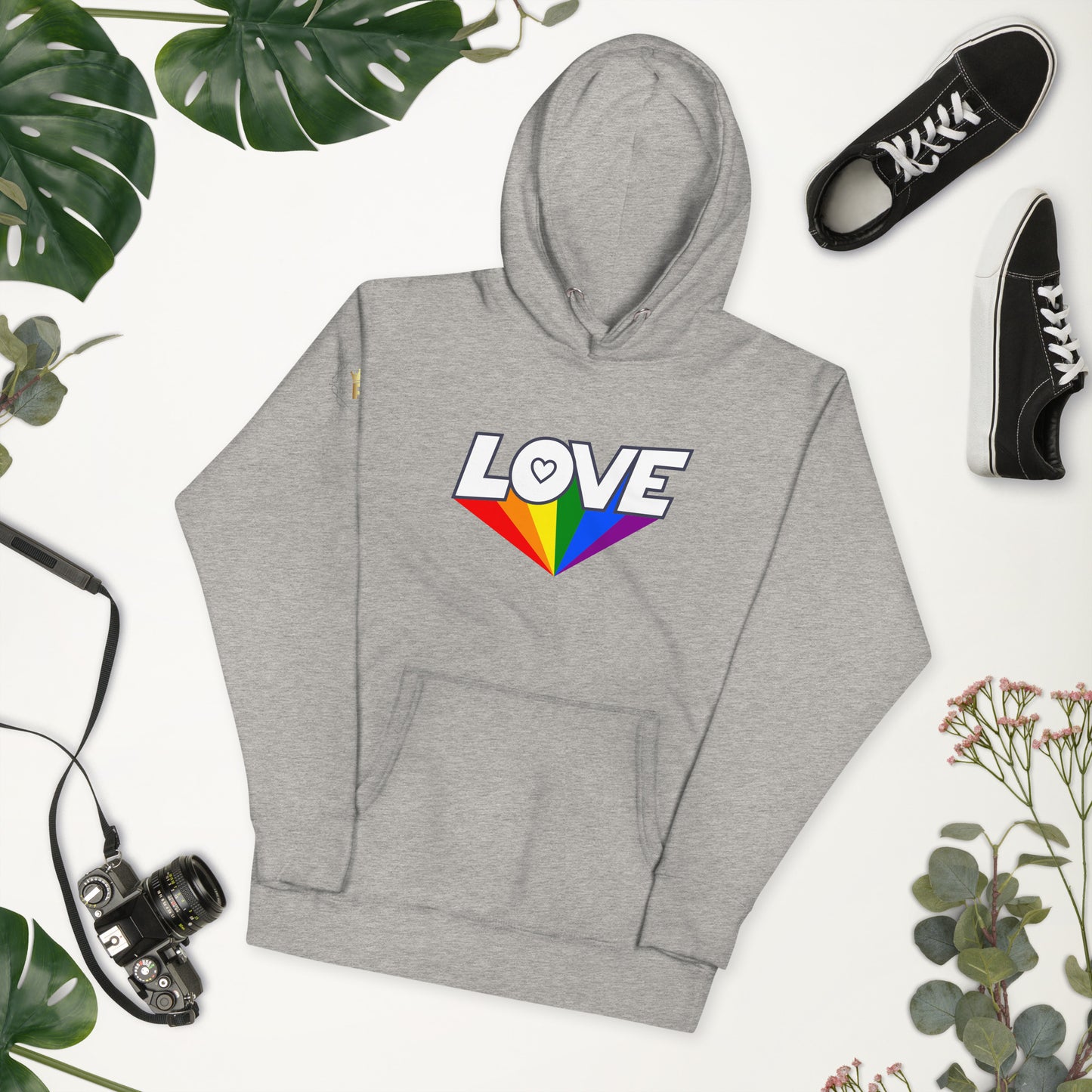 Unisex Rainbow Hoodie - Love Rainbow