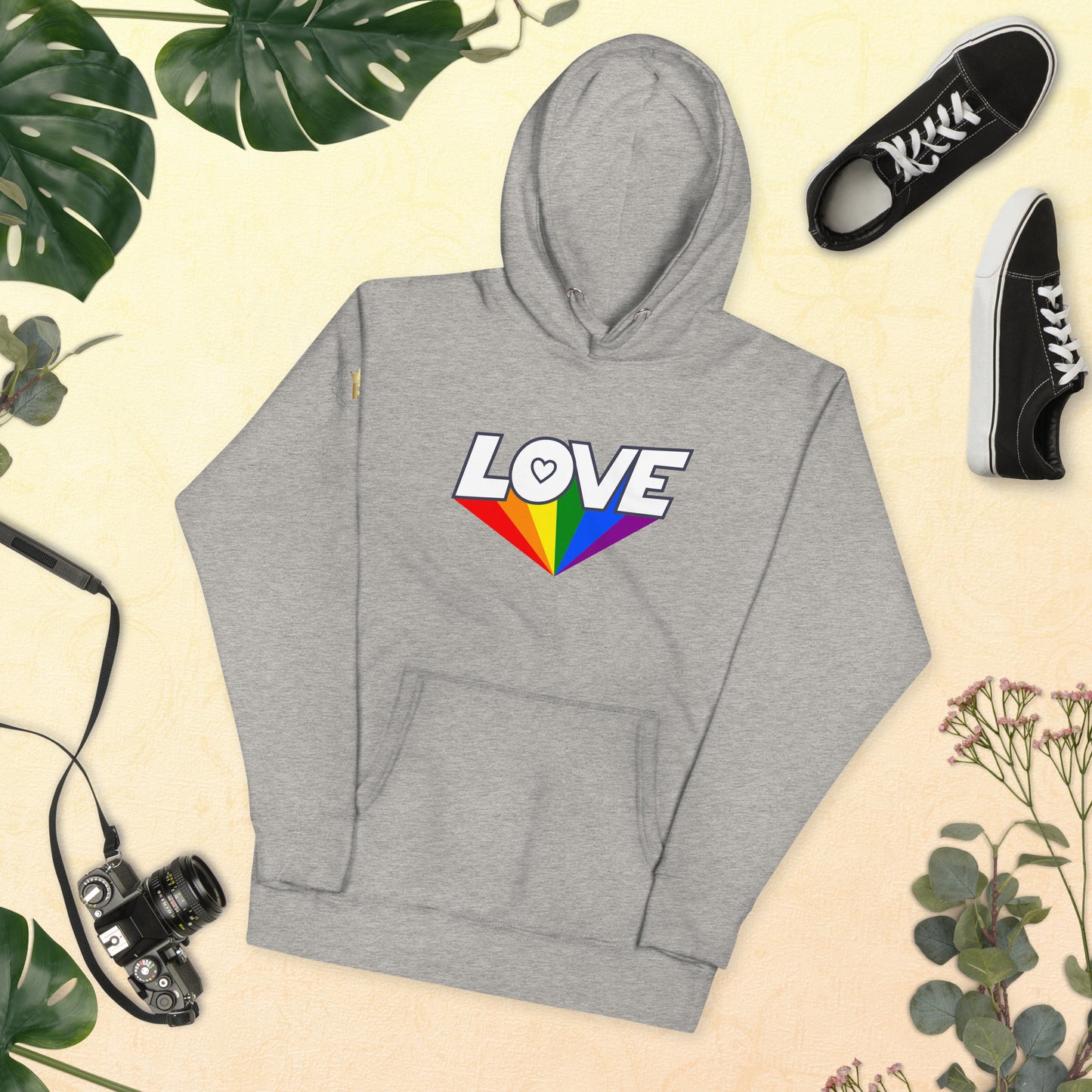 Unisex Rainbow Hoodie - Love Rainbow