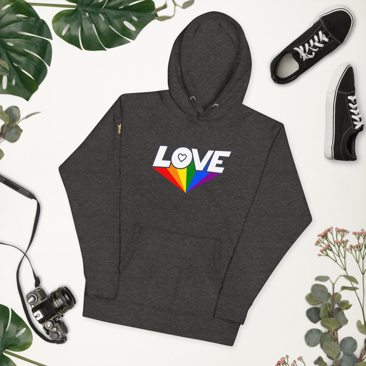 Unisex Rainbow Hoodie - Love Rainbow