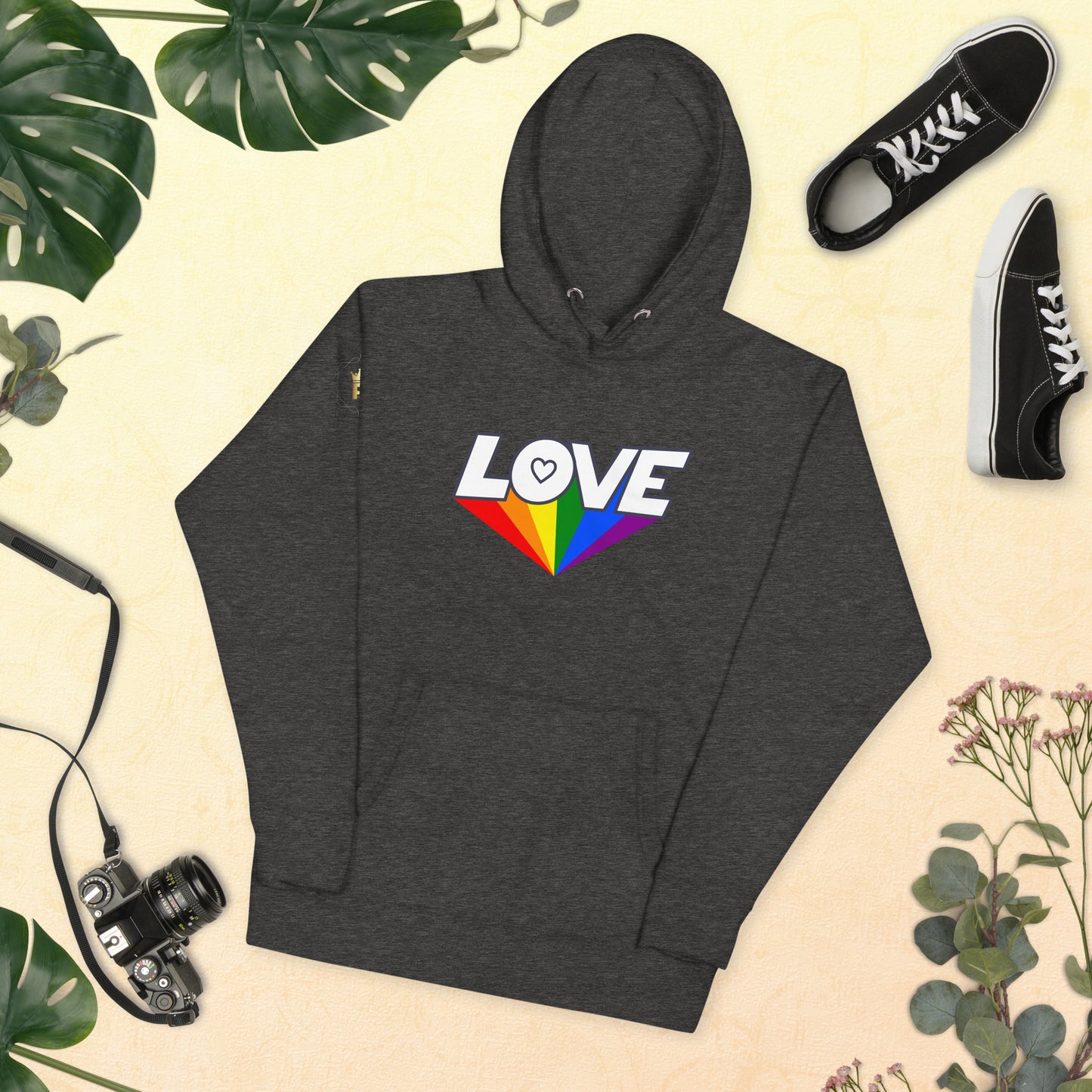 Unisex Rainbow Hoodie - Love Rainbow