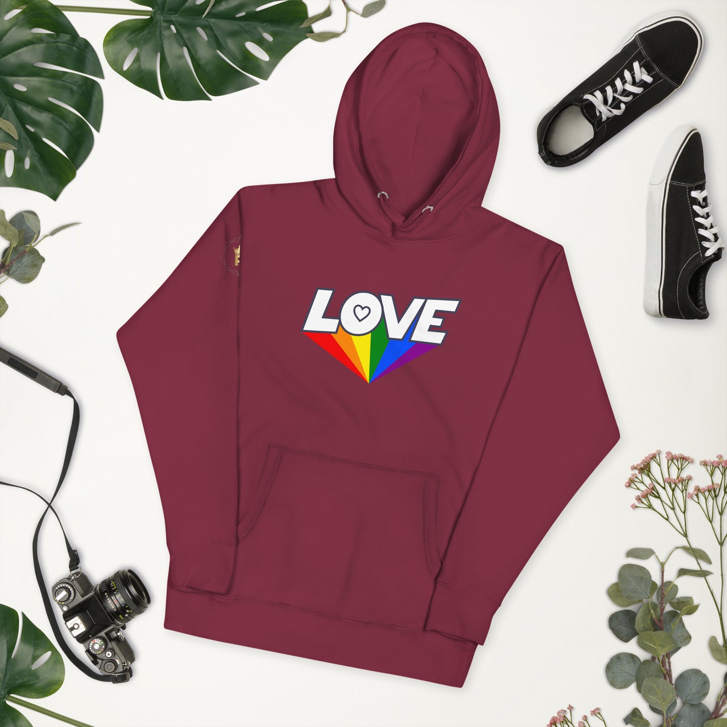 Unisex Rainbow Hoodie - Love Rainbow