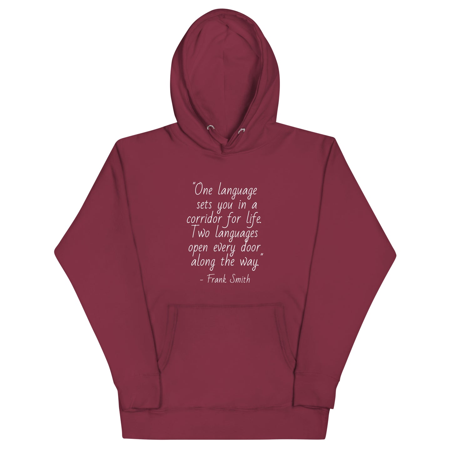 Unisex Linguist Hoodie - Frank Smith (white print)