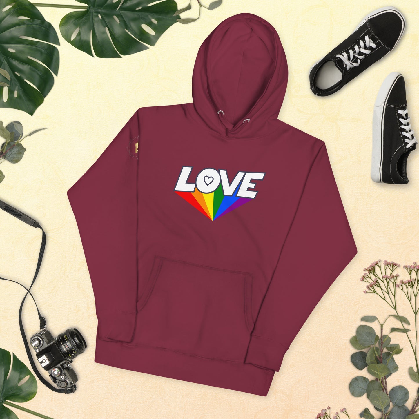 Unisex Rainbow Hoodie - Love Rainbow