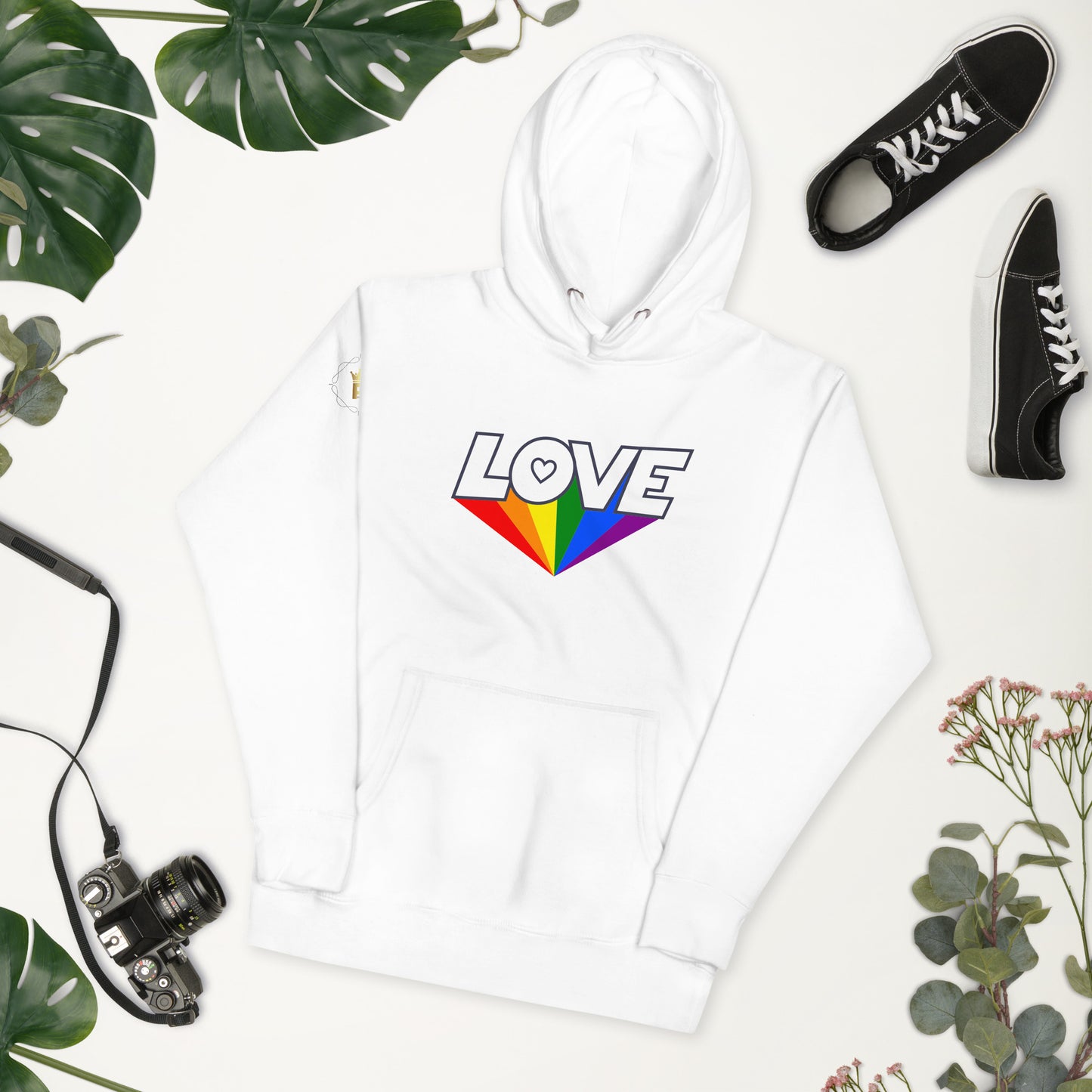 Unisex Rainbow Hoodie - Love Rainbow