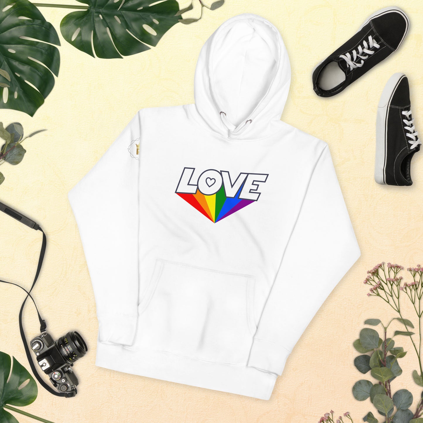 Unisex Rainbow Hoodie - Love Rainbow
