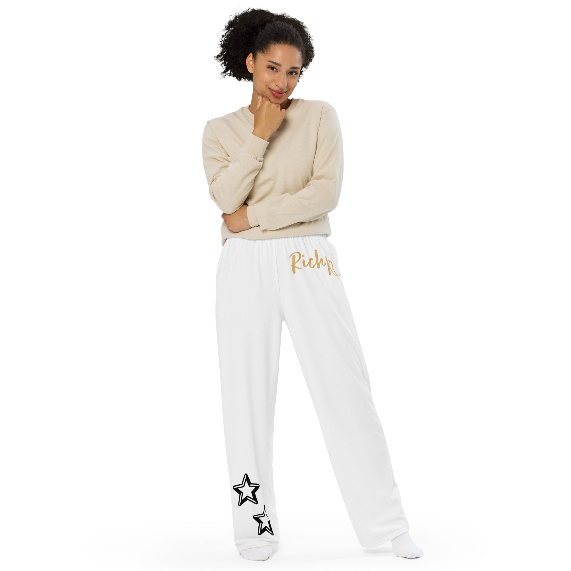 【DEARMINE】Day Allover Wide Pants Classic All-over print unisex wide-leg pants (RICH KID)