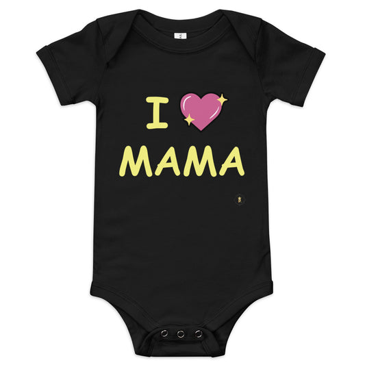 Baby Short Sleeve One Piece (I Love Mama)