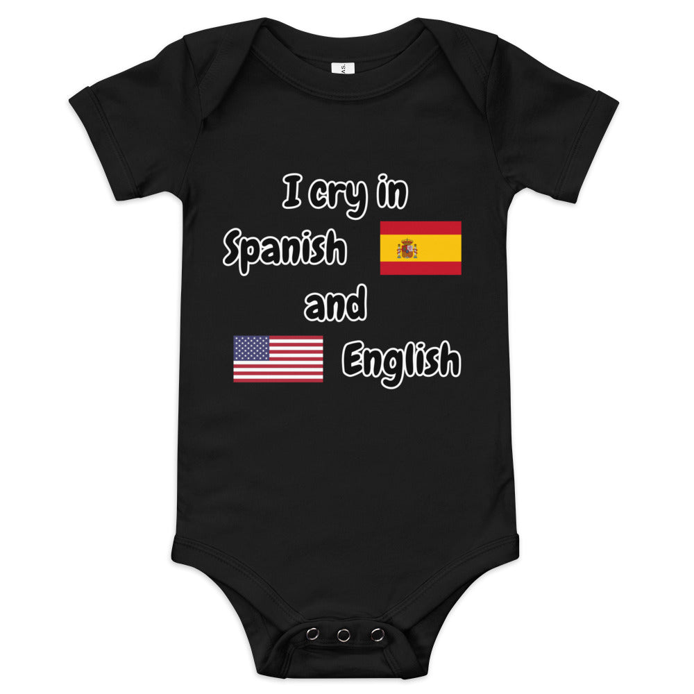 Baby Bilingual One Piece - English US and Spanish