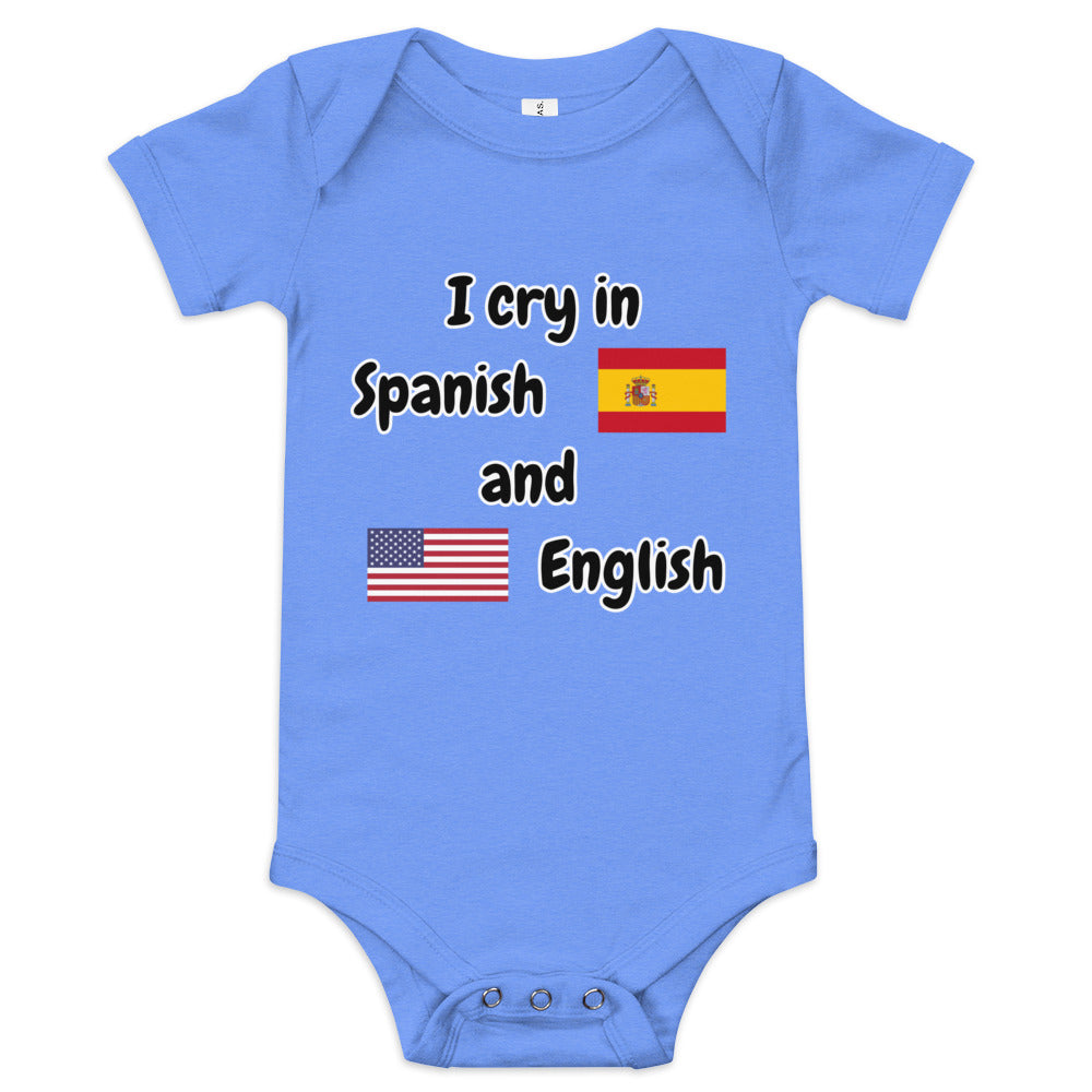 Baby Bilingual One Piece - English US and Spanish