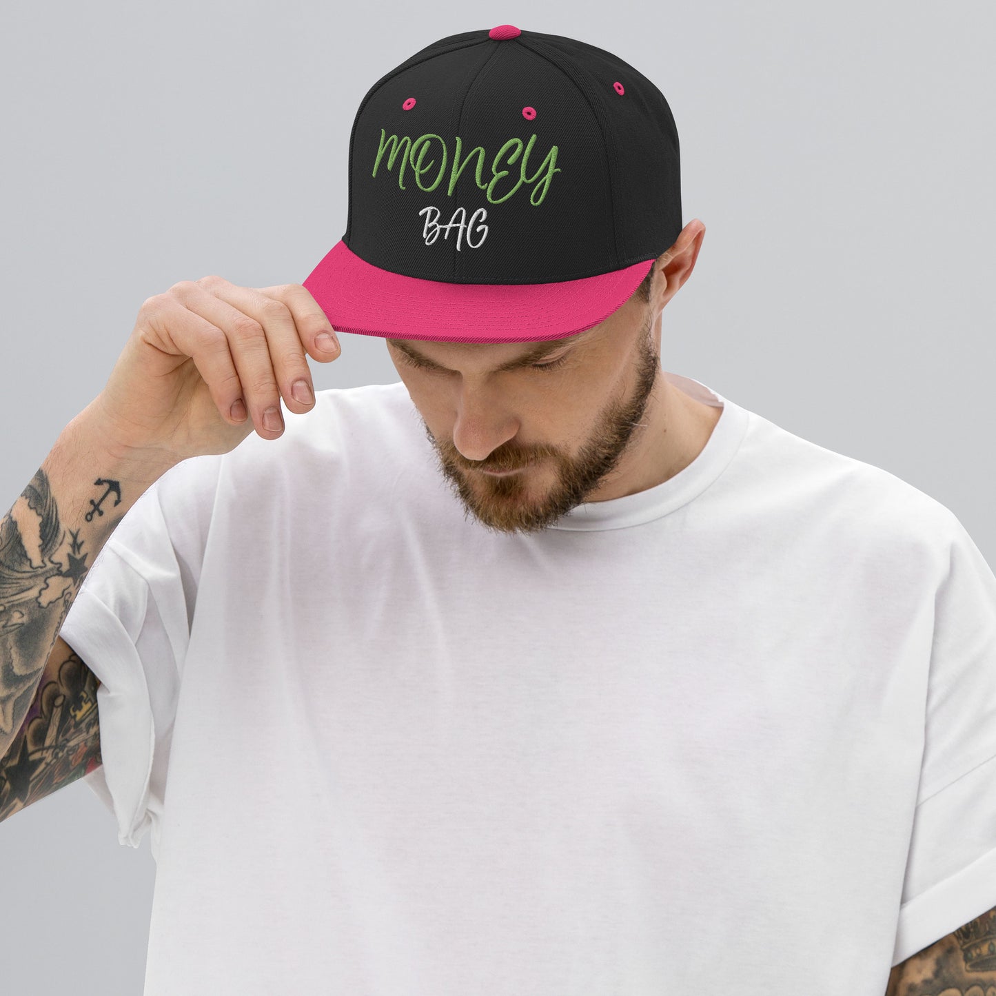 Classic Snapback Hat (Money Bag)