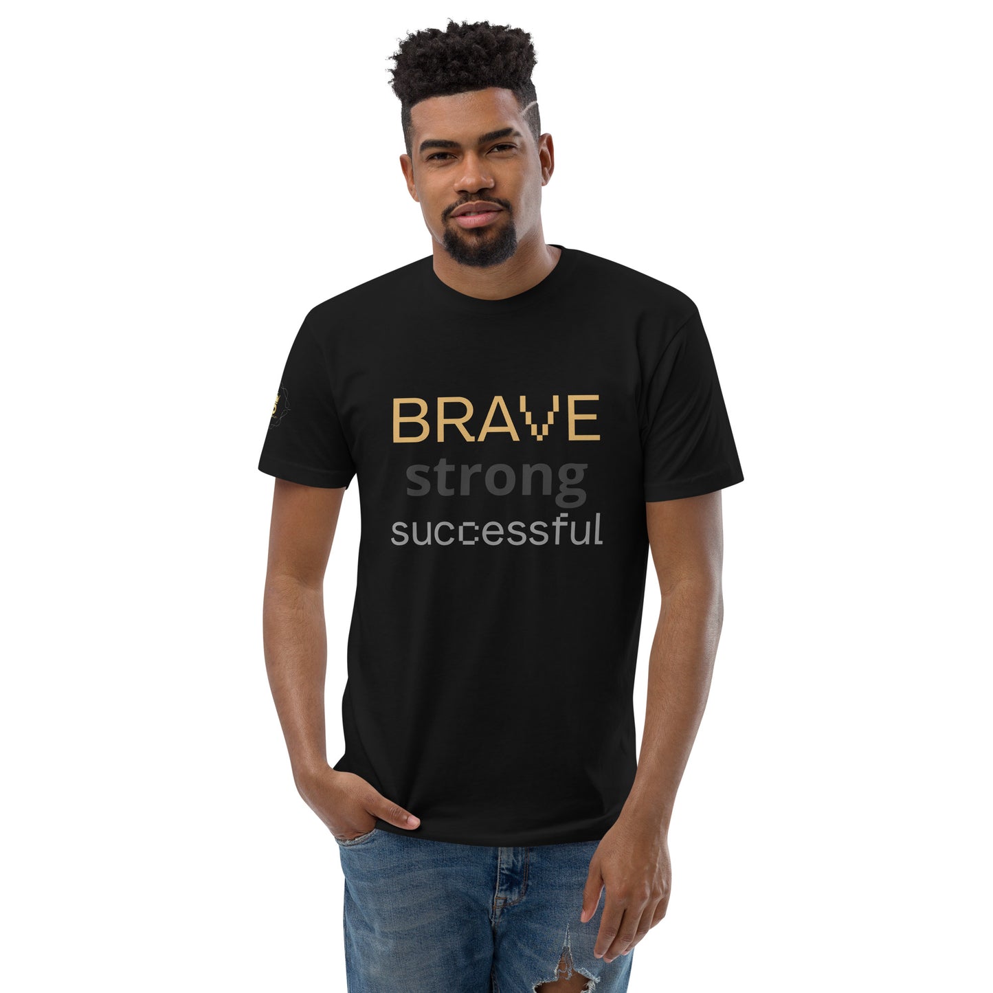 Short Sleeve T-shirt  (Brave Strong Successful)
