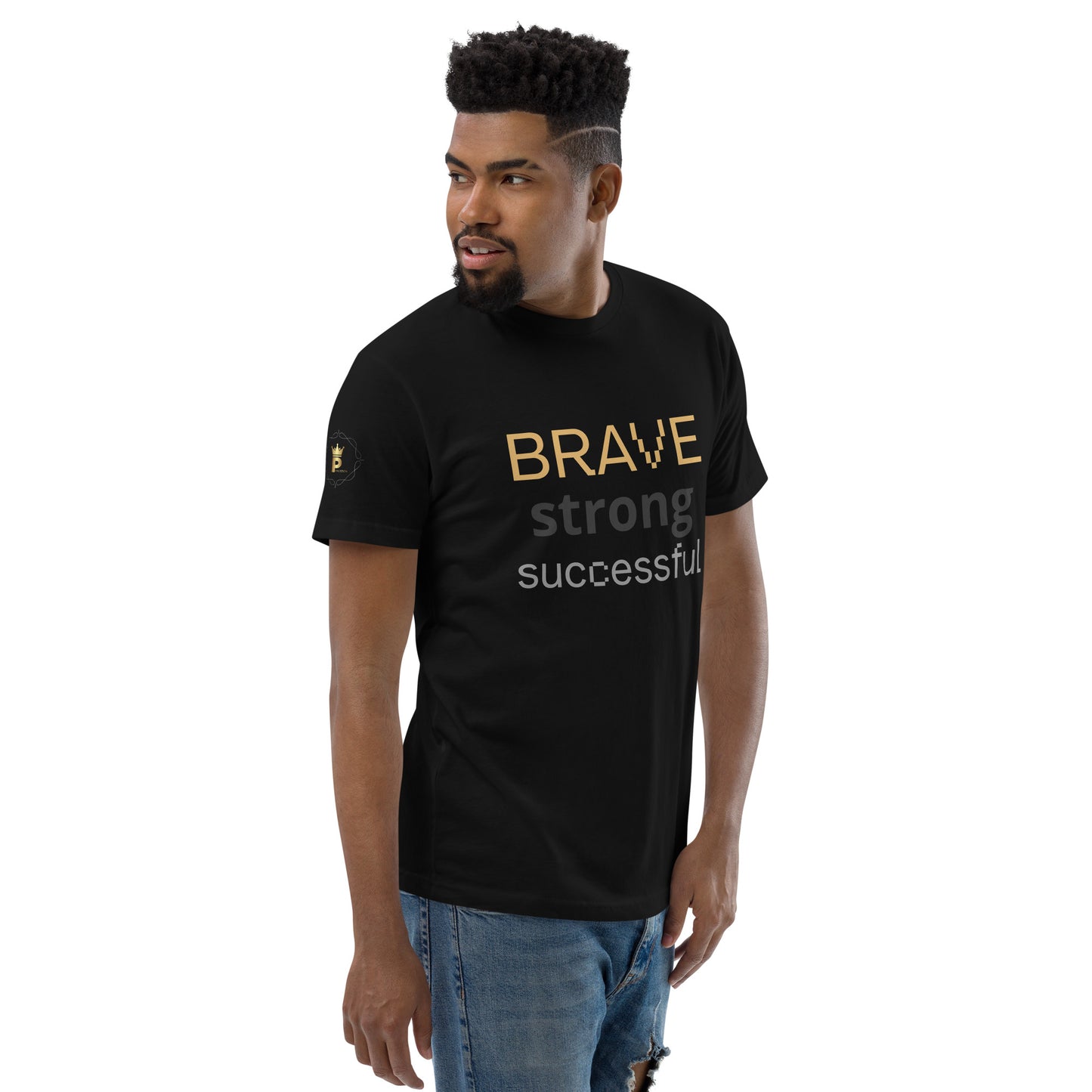 Short Sleeve T-shirt  (Brave Strong Successful)