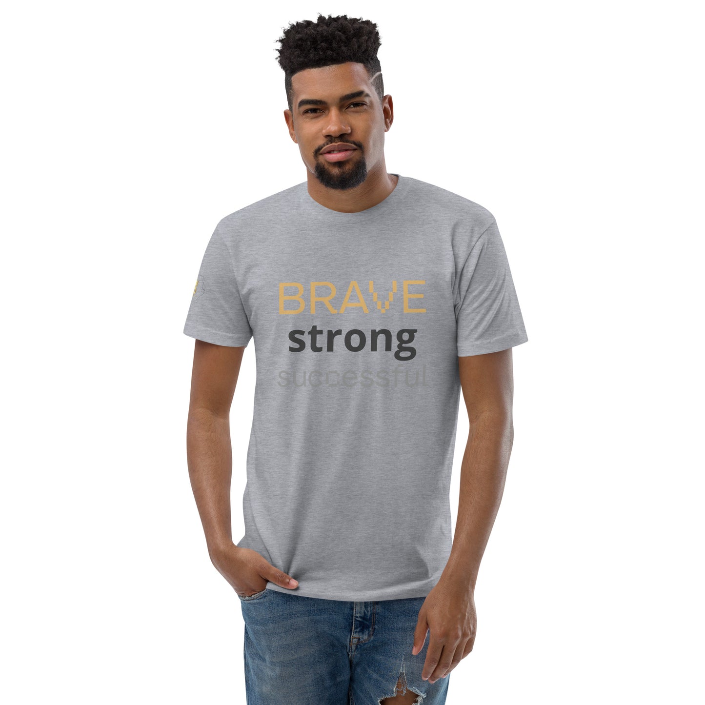 Short Sleeve T-shirt  (Brave Strong Successful)