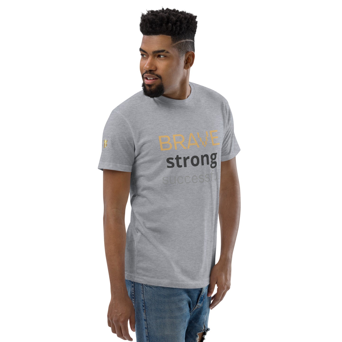 Short Sleeve T-shirt  (Brave Strong Successful)