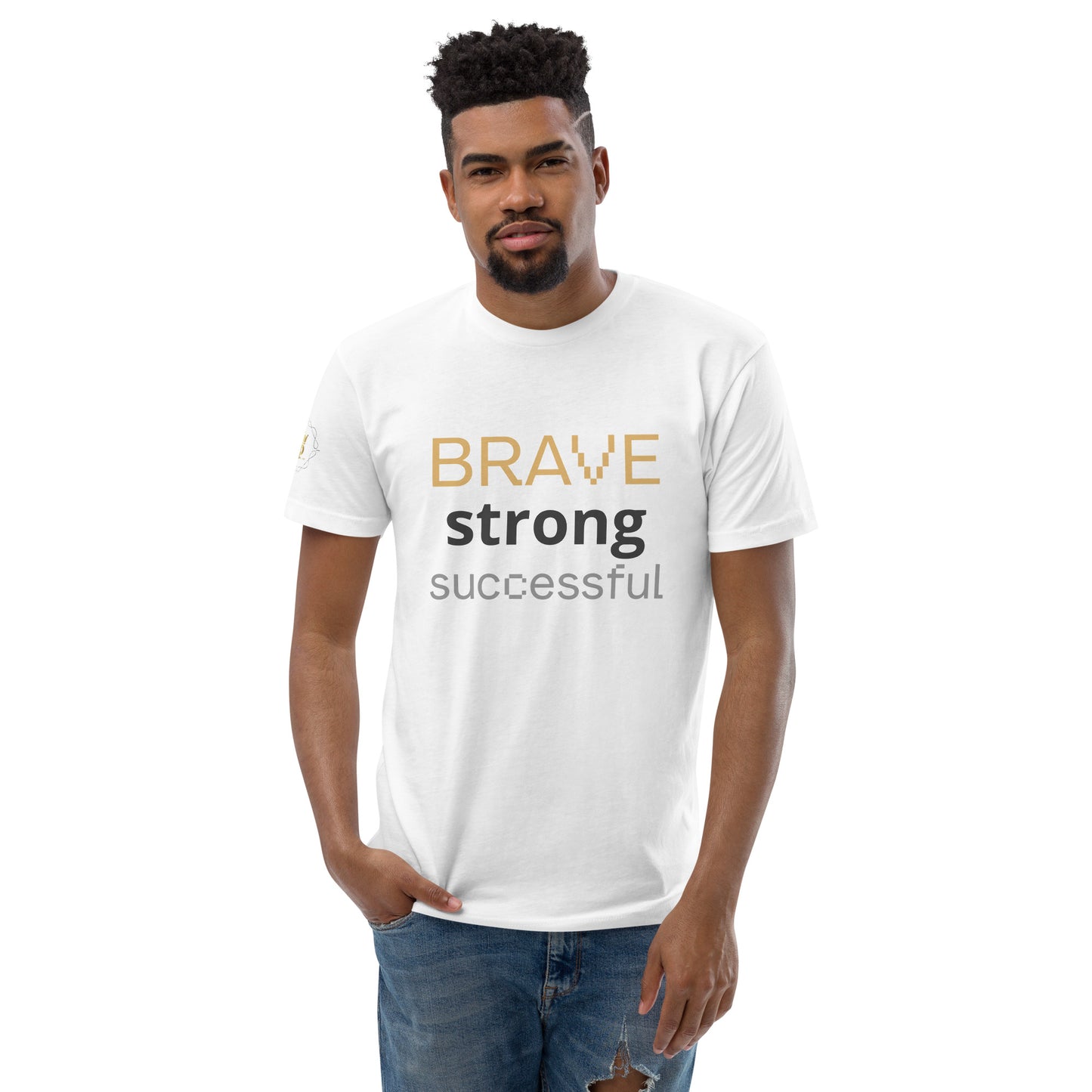 Short Sleeve T-shirt  (Brave Strong Successful)