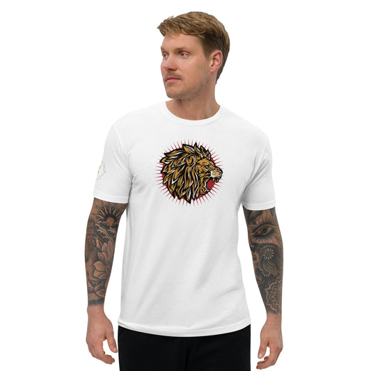 Men's Short Sleeve T-shirt (Lion Level Up In Private)