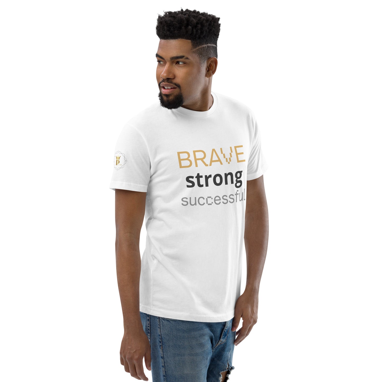 Short Sleeve T-shirt  (Brave Strong Successful)