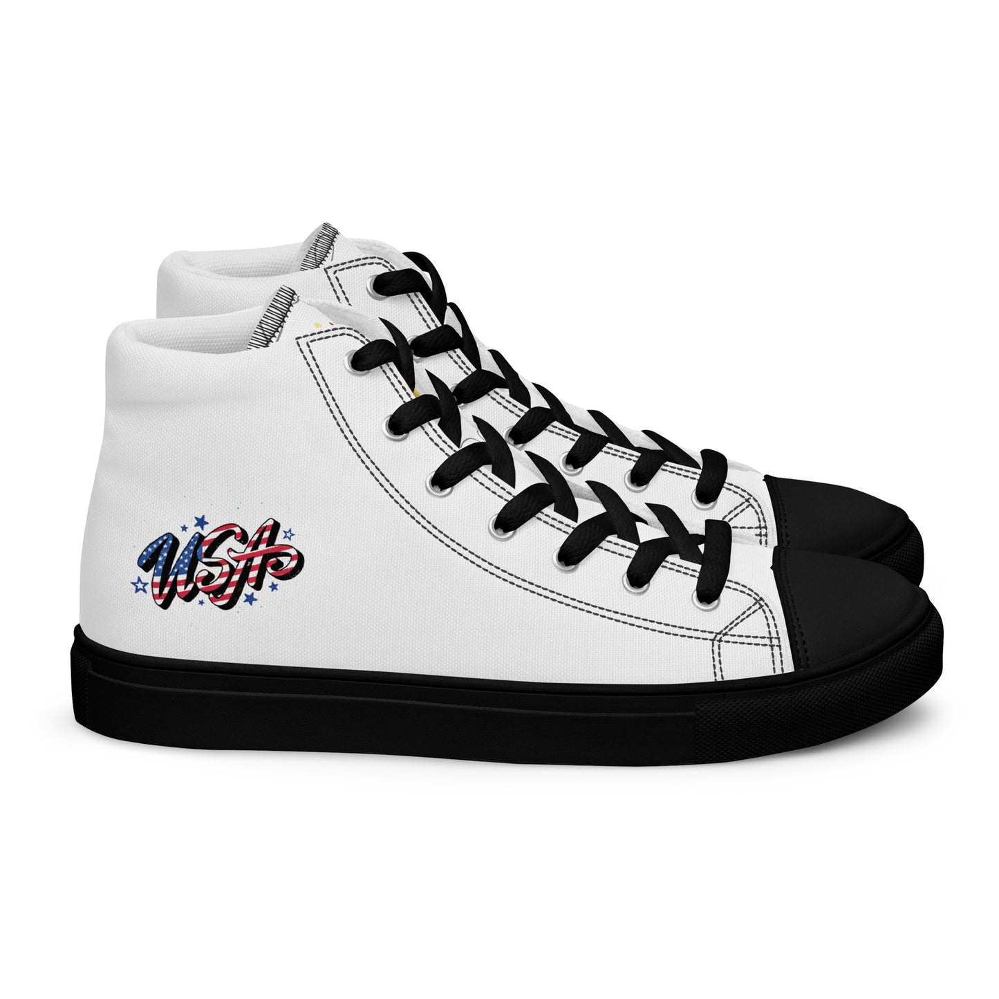 Men’s high top canvas shoes (USA, PRINCEDON LOGO)