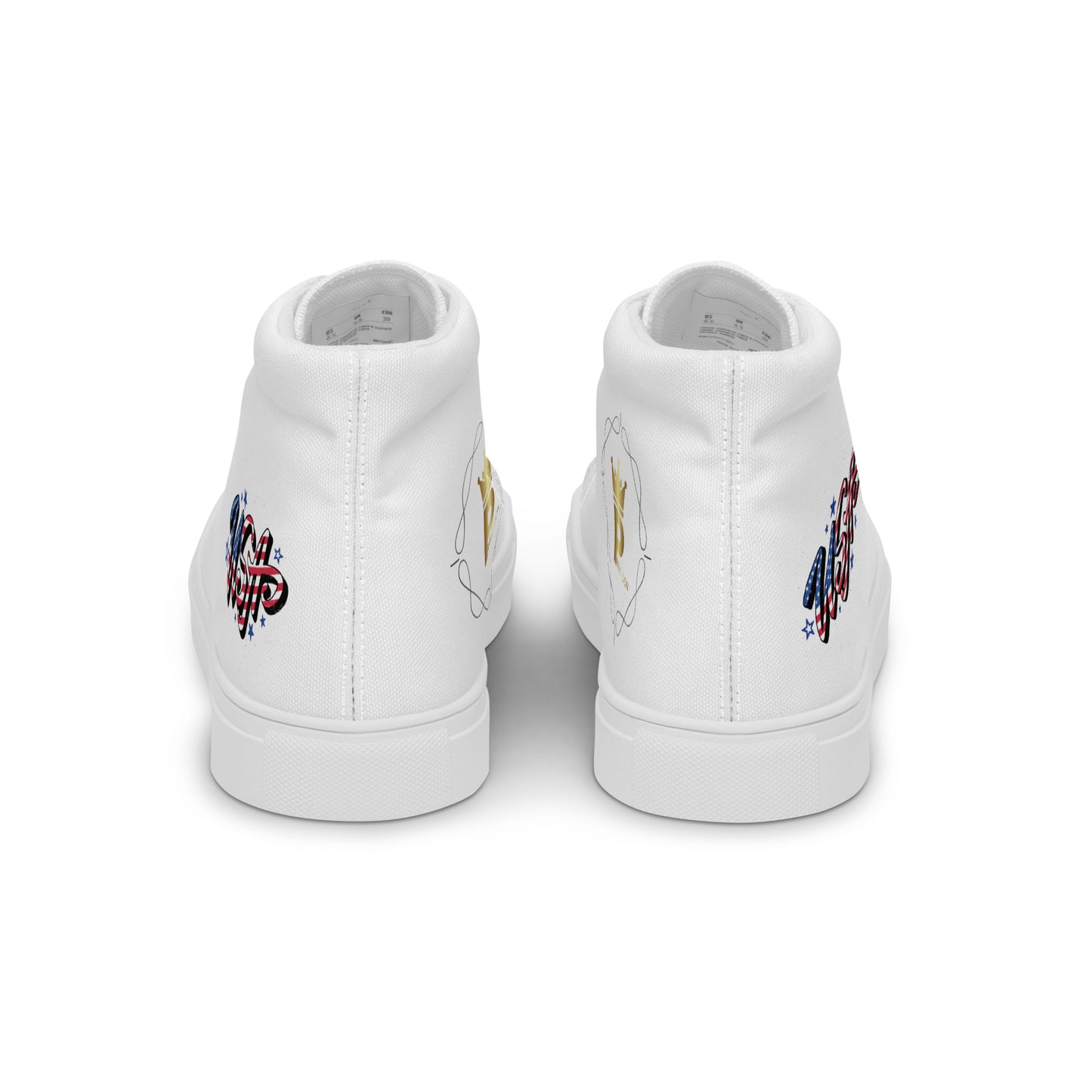 Men’s high top canvas shoes (USA, PRINCEDON LOGO)