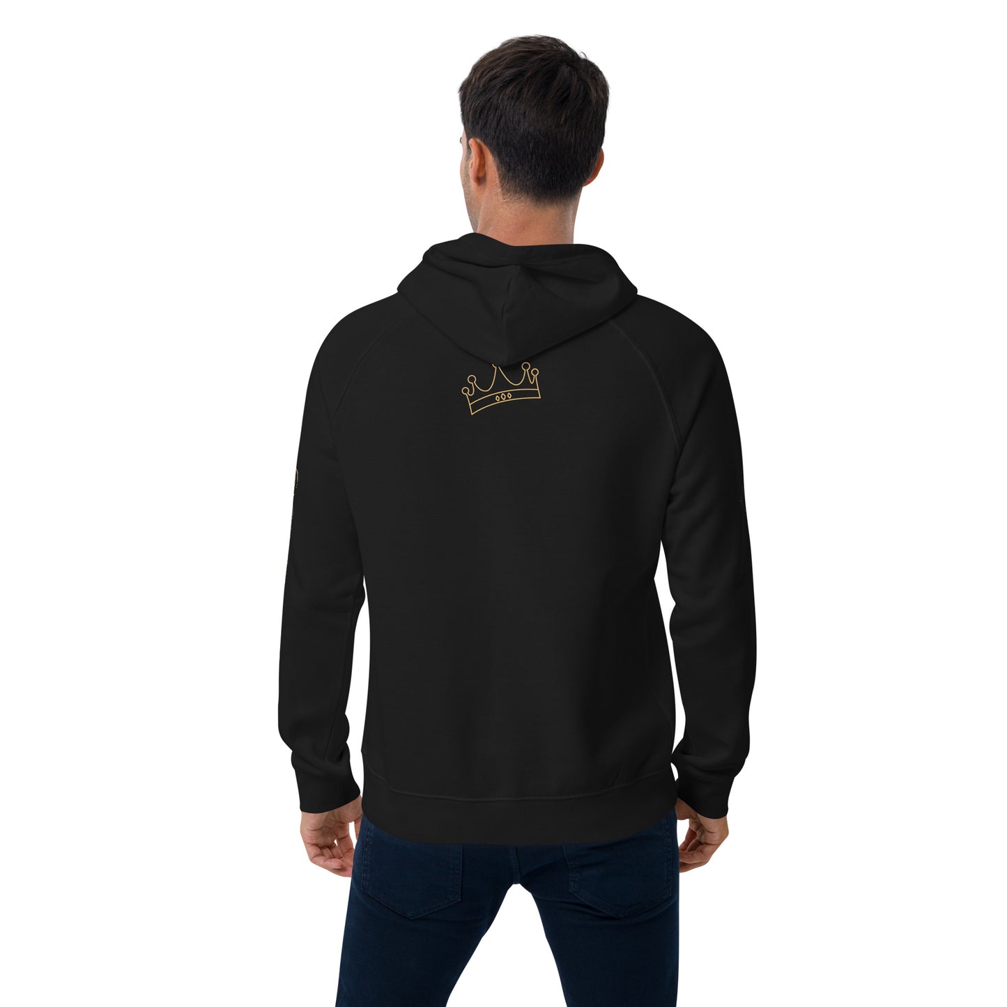 Unisex eco raglan hoodie (MONEY BAG GOLD)