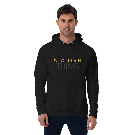 Unisex eco raglan hoodie (BIG MAN THING GOLD)