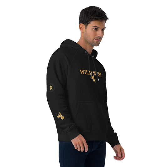 Unisex eco raglan hoodie (WILD WEST GOLD)