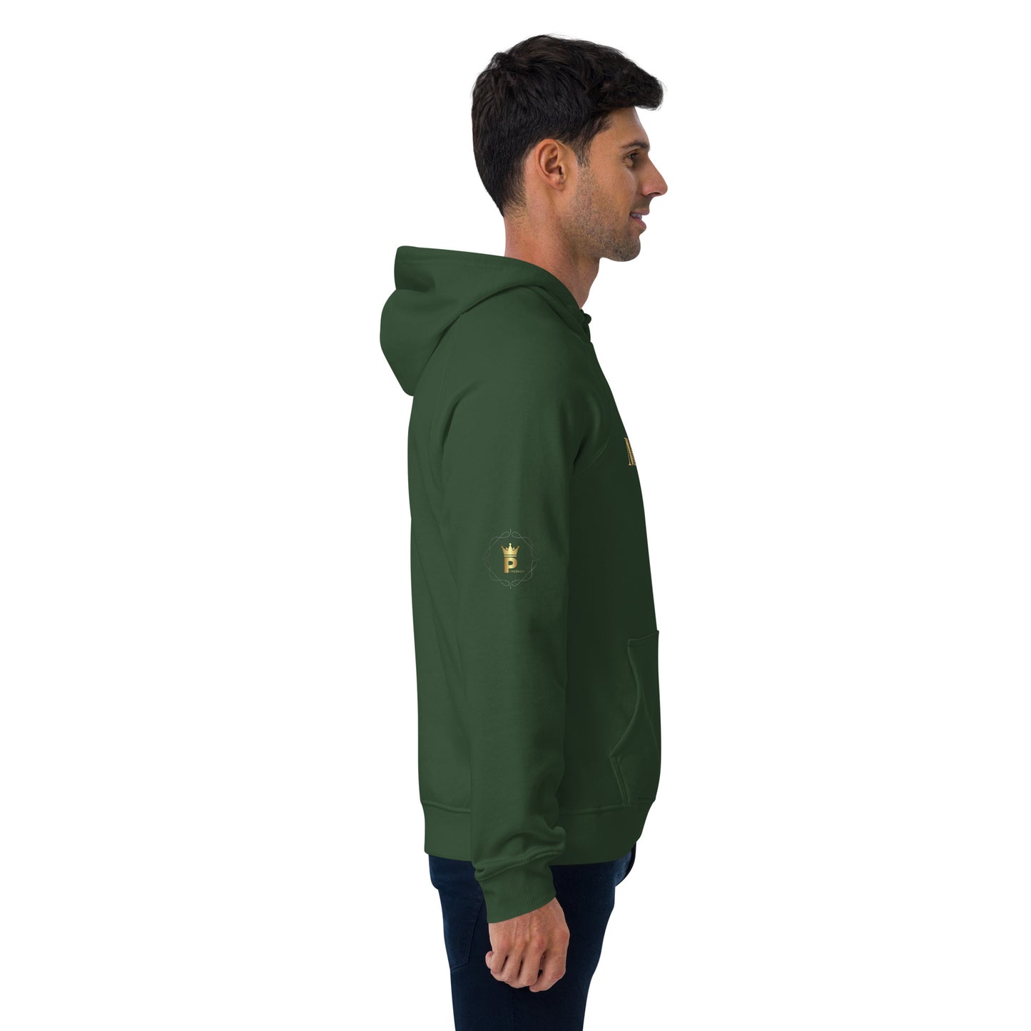 Unisex eco raglan hoodie (MONEY BAG GOLD)