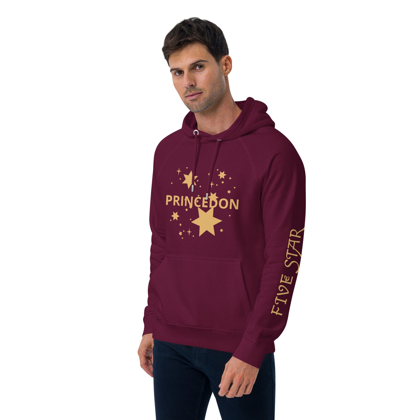 Unisex eco raglan hoodie (FIVE STAR GOLD PRINCEDON)