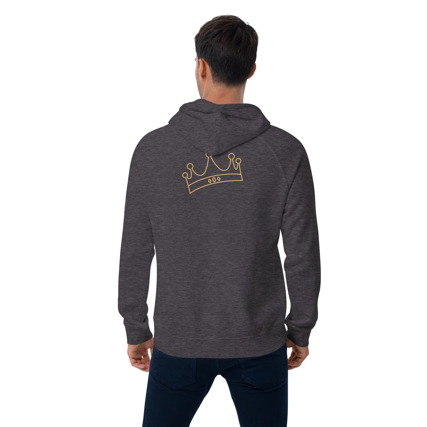 Unisex Eco Raglan Hoodie (MONEY BAG GOLD)