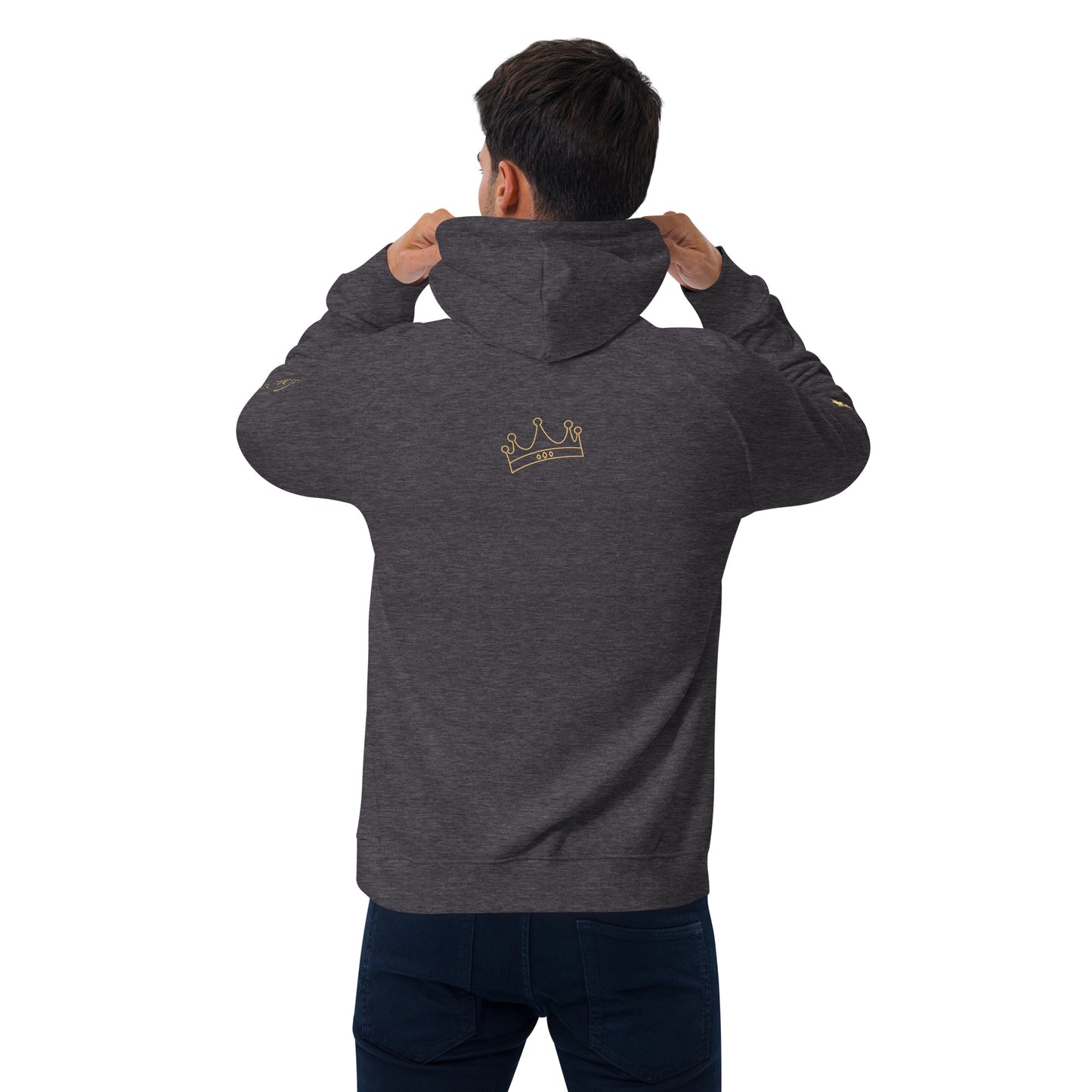 Unisex eco raglan hoodie (MONEY BAG GOLD)