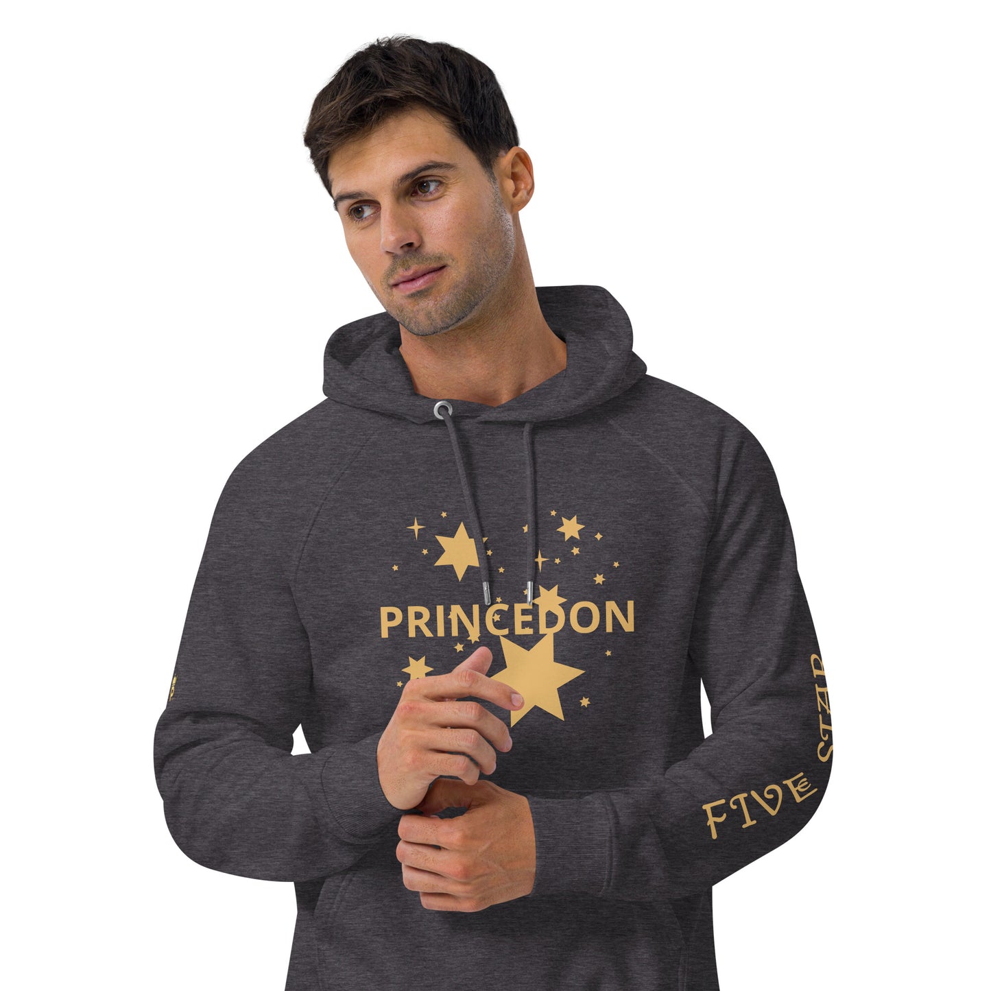 Unisex eco raglan hoodie (FIVE STAR GOLD PRINCEDON)