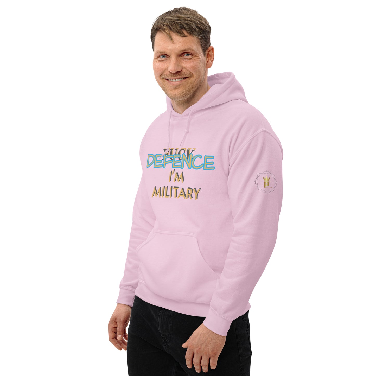 Unisex Hoodie (I'M MILITARY F*CK DEFENCE)