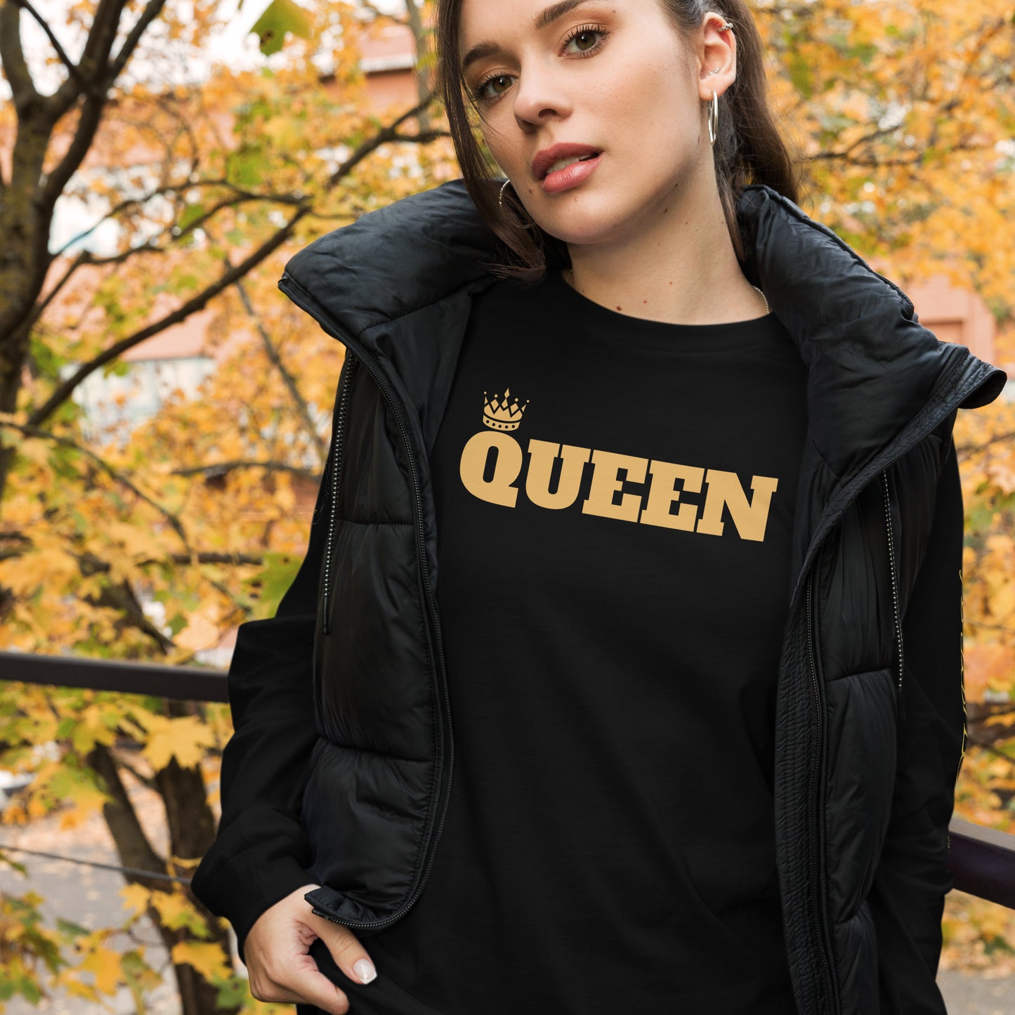 Women Long Sleeve Tee (QUEEN)