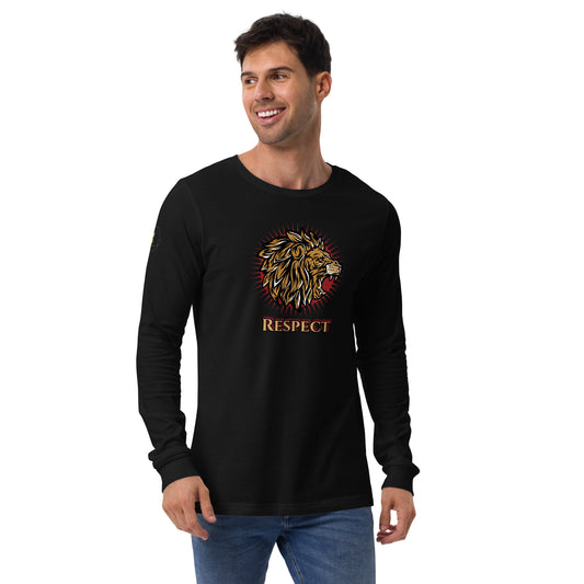 Men's Long Sleeve Tee (Lion Respect)