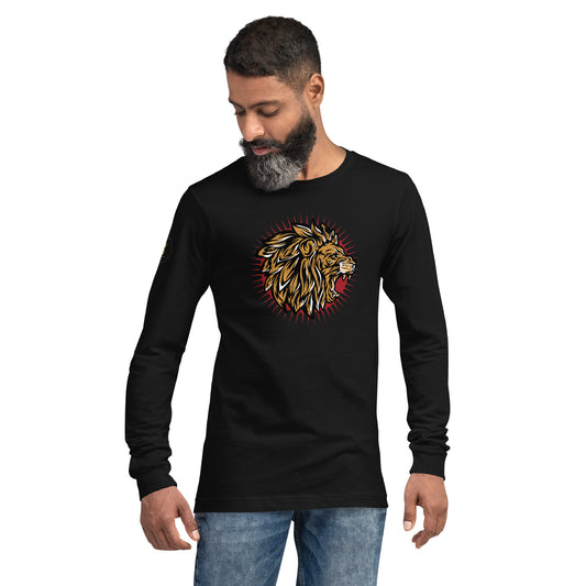 Men's Long Sleeve Tee (Lion Level Up In Private)